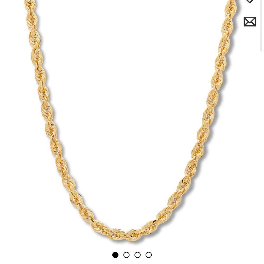 14k mens gold necklace 24”